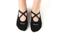 Ballet Style Pilates Grip Socks - Non-Slip Cotton - Black
